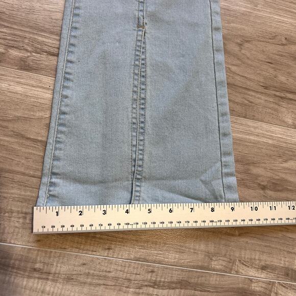 Levi's 726 High Rise Flare Split Hem Women's Light Wash Jeans 0 Short (W25 L30) - Picture 6 of 13